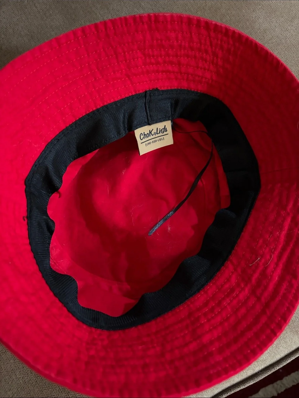 ChokoLids Phillies, Red Bucket Hat New With Tags UNUSEX